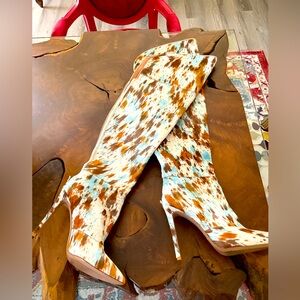 Jennifer lee thigh high boots